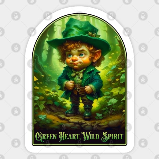 Watercolor Leprechaun Spirit Sticker by HolidayBug